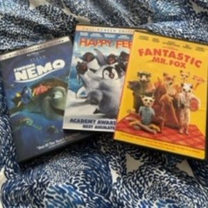 Nemo, Happy Feet, Fantastic Mr. Fox - Set of 3 DVD